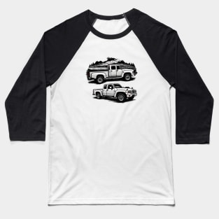 Truck Trucking Road Farmer Agriculture Vintage Since Established Baseball T-Shirt